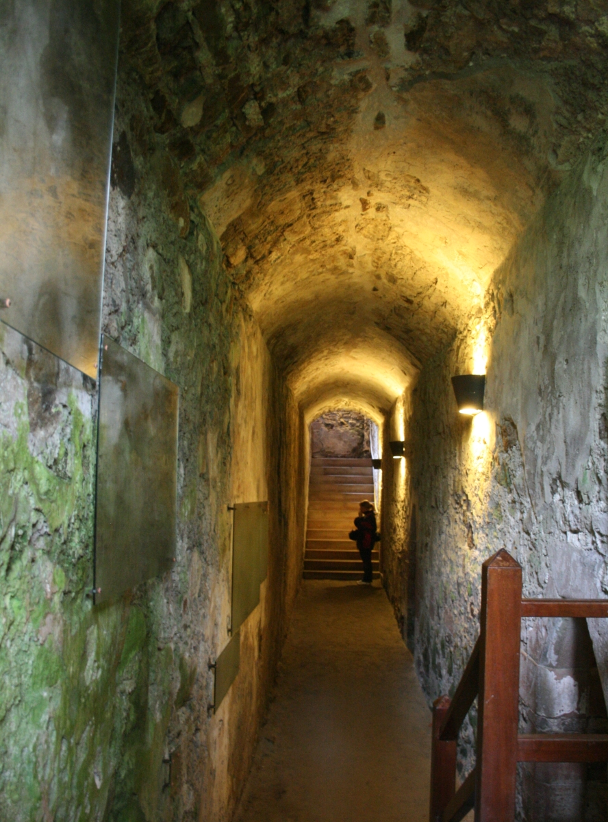 Inside Huntly Castle